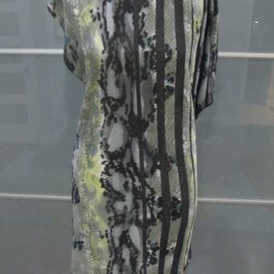 One Sleeve Knit Shift Dress